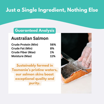 ALFIE'S TREATOS - Australian Salmon Skin Dog Treats
