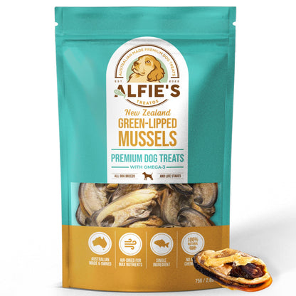ALFIE'S TREATOS - New Zealand Green Lipped Mussel Dog Treats