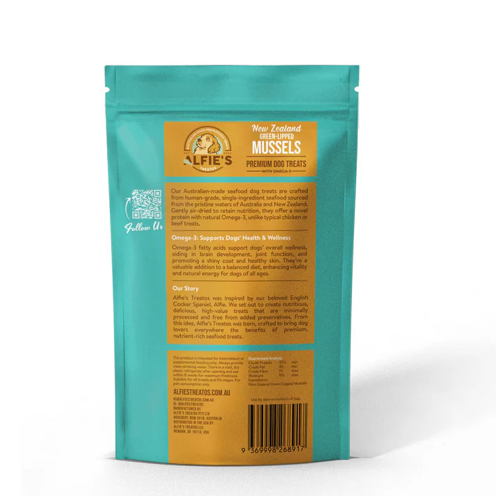 ALFIE'S TREATOS - New Zealand Green Lipped Mussel Dog Treats